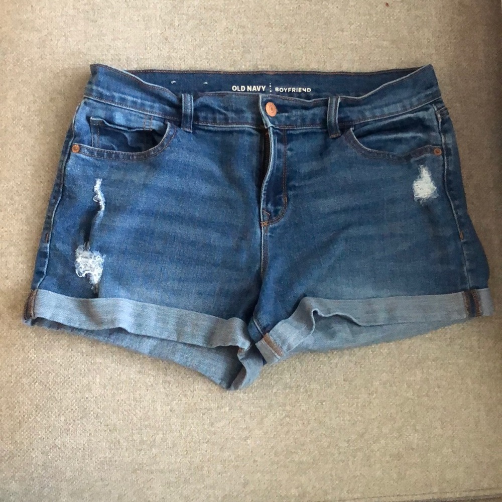 Old navy boyfriend jean shorts size 6